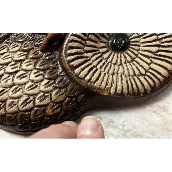 Vtg 1970s Owl Family Resin Foam Mold Wall Gallery Hangings Set of 4 MCM - Picture 10 of 11